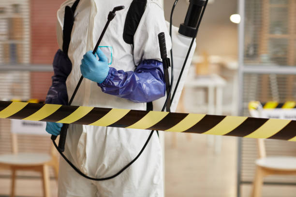 Professional Biohazard Cleanup technician working in Baldwin, MI